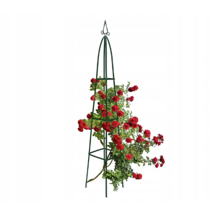 PERG-N0293 ZAHRADNÍ PERGOLA PYRAMIDA RŮŽE PODPORA KOVOVÝ SLOUPEK