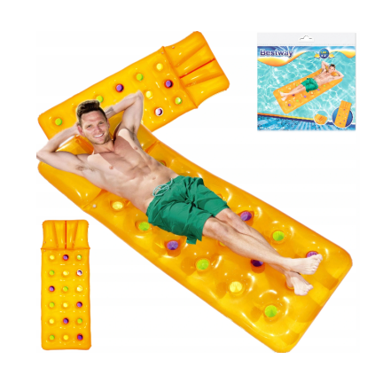43014 Bestway 43014 Aufblasbare Strandmatratze mit Kissen