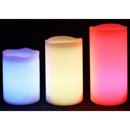 OO68 FERNBEDIENUNG LED KERZEN 3ER SET RGB