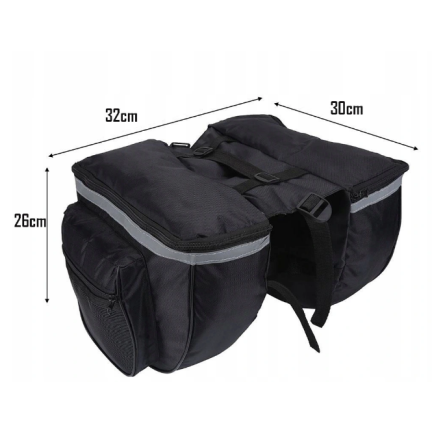 NN32 DVOJITÁ BRAŠNA NA ZAVAZADLA PRO JÍZDNÍ KOLO