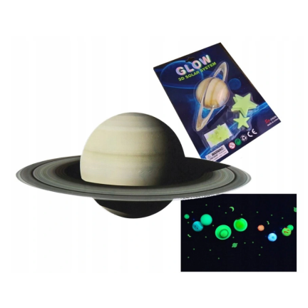 MJ12051 3D fluoreszierende Planeten und Sterne