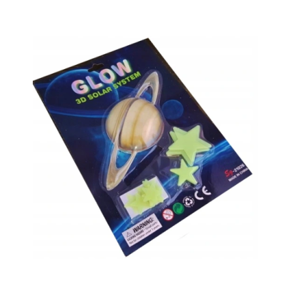 MJ12051 3D fluoreszierende Planeten und Sterne