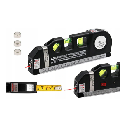 ZW68 LED LASEROVÁ VODOVÁHA S MĚRKOU + BATERIE