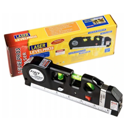 ZW68 LED LASEROVÁ VODOVÁHA S MĚRKOU + BATERIE
