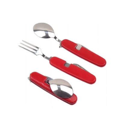 HH19 4 v 1 TURISTICKÝ JEDNORUČNÝ NŮŽ Nůž Lžíce