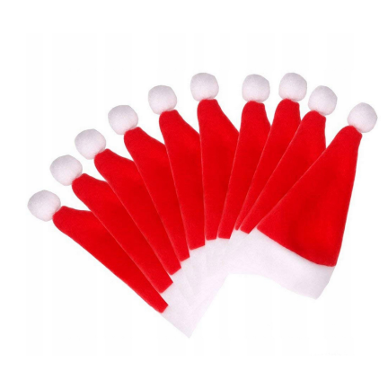 TG52960 10x MICHAEL'S HAT für Flaschenbesteck Weihnachtliche Tischdekoration