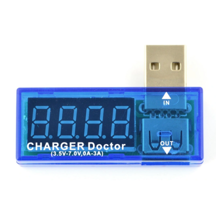 HH62 MĚŘIČ NABÍJECÍHO PROUDU USB VOLTMETR