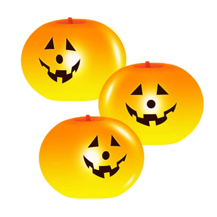 TG74159 HALLOWEEN BALLONS LED 5PC KÜRBISSE LEUCHTENDE ORANGE DEKORATIONEN