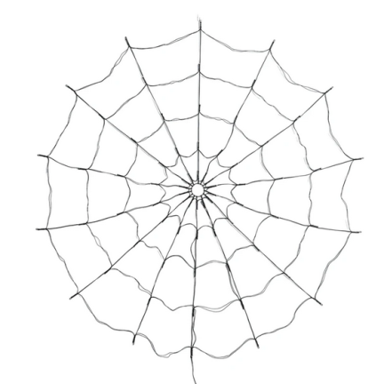 TG73019-1 PAVUČINA 70 VEDLA UMĚLÁ HALLOWEEN SVĚTLA ORANŽOVÁ