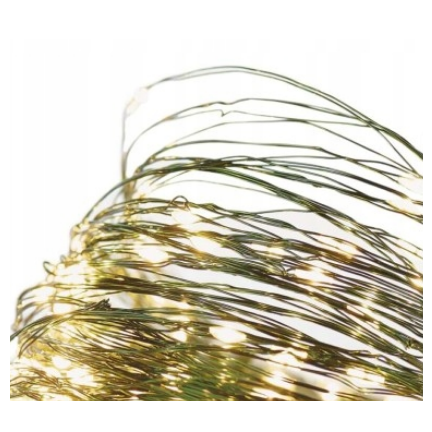 TG73524-2 GRÜNER DRAHT WEIHNACHTSBAUM LICHTER 40LED WARMES LICHT BATTERIEBETRIEBEN