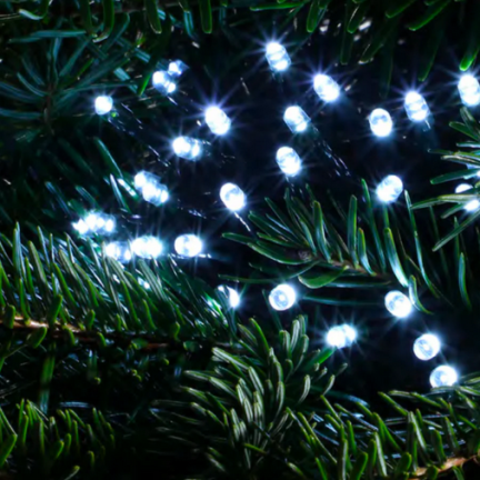 LZ100 VÁNOČNÍ STROMEK SVĚTLA 100LED STUDENÉ VNITŘNÍ VÁNOČNÍ STROMEK SVĚTLA 8 SVĚTELNÝCH REŽIMŮ