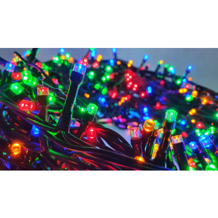 LM200 VÁNOČNÍ STROM SVĚTLA 200LED VÍCEBAREVNÉ VÁNOČNÍ STROM SVĚTLA SILNÝ ZELENÝ KABEL