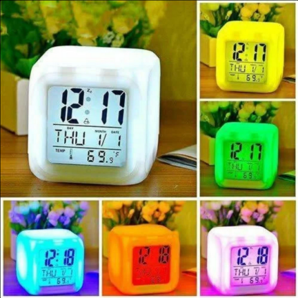 Wecker chamäleon LCD leuchtet mit thermometer kalender