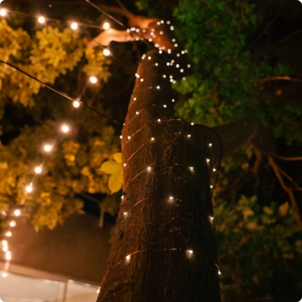 Lichterketten, solar garten, draht 100 LED warm