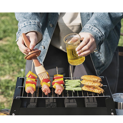 TG71420 KLAPPBARER CAMPING BBQ TRAGBARER HOLZKOHLEGRILL