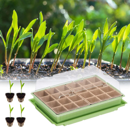 TG71428 MINI GLARNIA INSPEKT rašelinové květináče GROWER DISTRIBUTION 24 přihrádek + zásobník