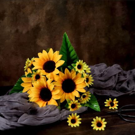 CV18502 SONNENBLUMEN STRAUSS VON SONNENBLUMEN KUNSTBLUMEN
