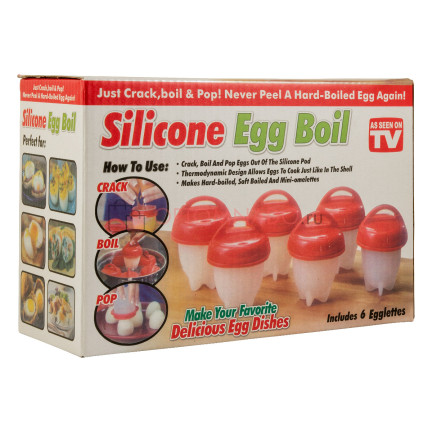 1145 Silikonformen zum Kochen von Eiern ohne Schale