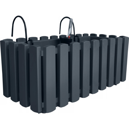 DDEF400W-S433 BALKONTEICHKASTEN 38cm MIT ANTHRACITE-GRIFFEN Feuchtigkeitsmesser