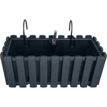 DDEF400W-S433 BALKONTEICHKASTEN 38cm MIT ANTHRACITE-GRIFFEN Feuchtigkeitsmesser