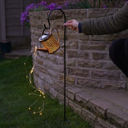 TG71284 SOLAR GIESSKANNENLAMPE GARTEN DEKORATIVE LAMPE