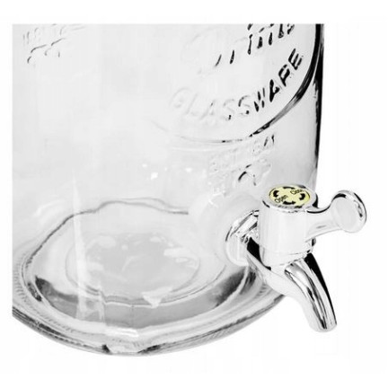 Jug with a spout, Lemonade jug with a dispenser, glass, 4 L