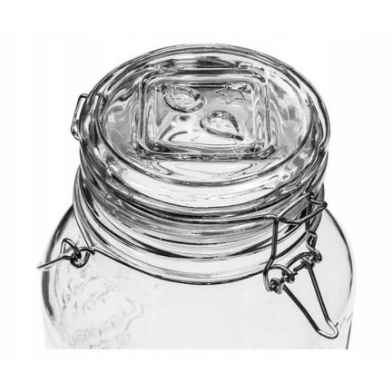 Jug with a spout, Lemonade jug with a dispenser, glass, 4 L
