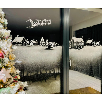 Kunstschneespray, original, belgisch, für Weihnachtsbaumfenster, Weihnachtsdekoration, 150ml