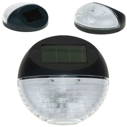 SOL0694 SOLAR-GARTENLAMPE SCHWARZES PLASTIK 11,3 x 11,3 x 4,5 CM