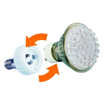 UU92 ADAPTER ADAPTER VON E14 auf GU10 Glühlampe