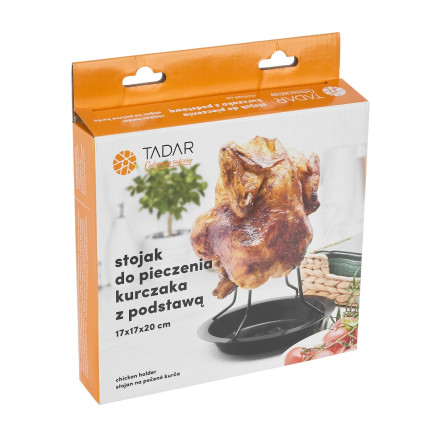 TD37 GRILLHÄHNCHEN BRATROST MIT BODEN 17X17X20CM
