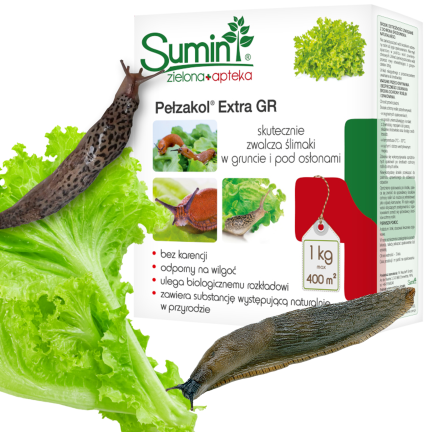 SUM23 Pełzakol Extra GR 1kg Sumin, pelety proti slimákům a plžům, přípravek proti slimákům a plžům