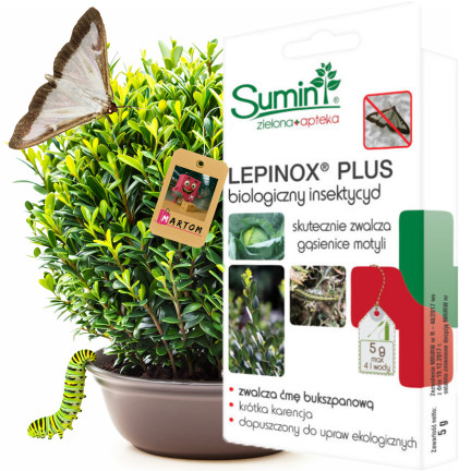 SUM31 Lepinox PLUS, insecticide, controls box tree moth caterpillars, 5 g