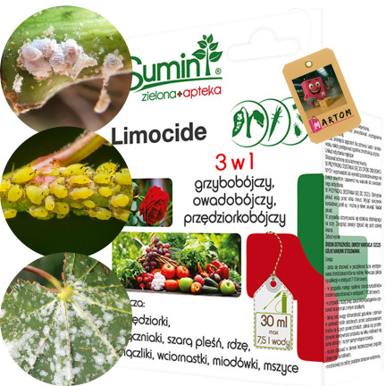 SUM33 Limocide 30 ml, 3-in-1 insecticide and fungicide, for spider mites and other pests