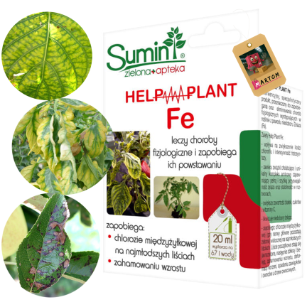SUM40 Help Plant Iron (Fe) 20 ml, foliar fertilizer, prevents physiological disorders and stunted growth