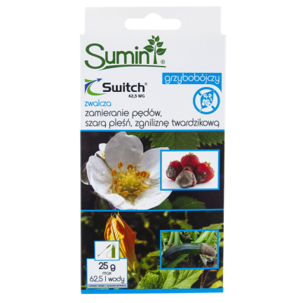 SUM43 FUNGIZID SWITCH 62.5 WG 25G GEGEN GRAUSCHIMMELFÄULE TRIEBSTERBEN