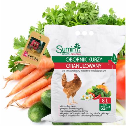 SUM55 Granulated Chicken Manure 8 L Natural Fertilizer Sumin