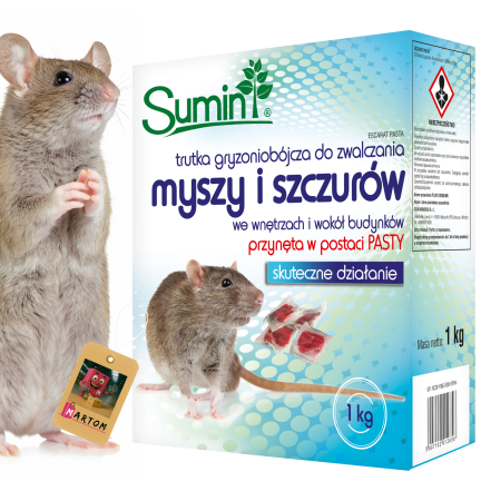 SUM58 Soft Poison 1 kg for Rodents (Mice and Rats)