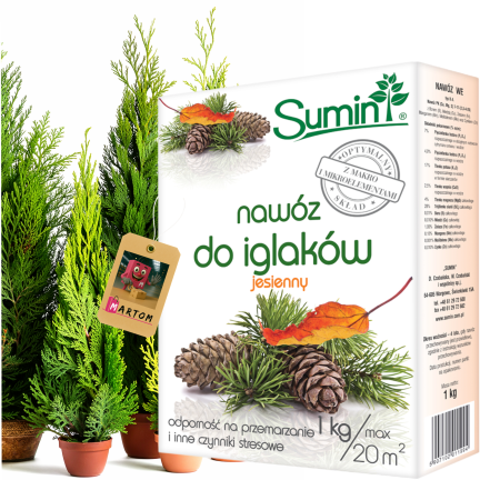 SUM65 Sumin Fall Conifer Fertilizer, 1 kg, Optimal Granule Formula