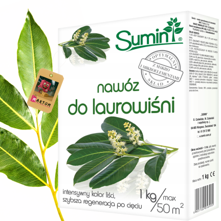 SUM76 Fertilizer for cherry laurel, multi-component fertilizer for shrubs and hedges, 1 kg
