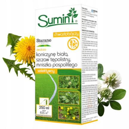 SUM29 for well-maintained lawns, controls weeds in the lawn, weed killer 250 ml, for dandelions