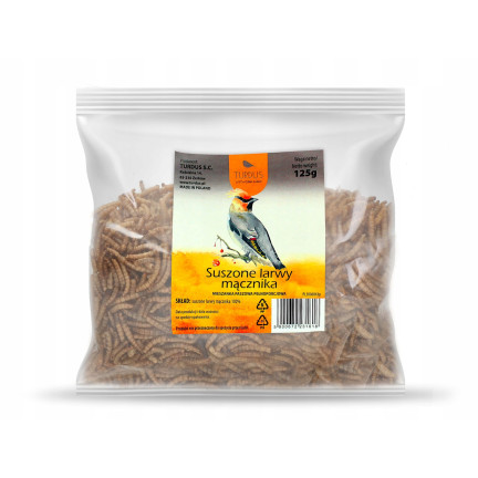 Getrocknete Larven der Weißen Fliege für Vögel, Futter mit hohem Proteingehalt, 125g