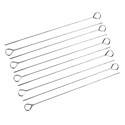 TD38 BBQ SPIESS STIFTE METALL SPIESSE 10PCS. 30CM