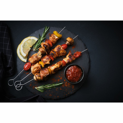TD38 BBQ SPIESS STIFTE METALL SPIESSE 10PCS. 30CM