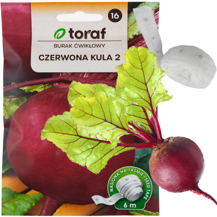 T8001 ROTE BETE AUF BAND ROTE KUGEL SAATBAND ROTE BETE SAMEN 6M