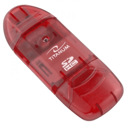 TA101R TITANUM SDHC KARTENLESER ROT