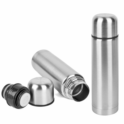 TD34 VAKUOVÁ OCELOVÁ TERMOSKA 500ML 0,5L TERMÁLNÍ LÁHEV Z NEREZOVÉ OCELI CLICK-CLACK