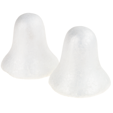 TG26226 STYROPIAN BELLS 2pcs 10CM Weihnachtsbaumglocke aus Polystyrol zum Dekorieren