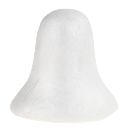 TG26226 STYROPIAN BELLS 2pcs 10CM Weihnachtsbaumglocke aus Polystyrol zum Dekorieren