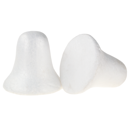 TG26226 STYROPIAN BELLS 2pcs 10CM Weihnachtsbaumglocke aus Polystyrol zum Dekorieren